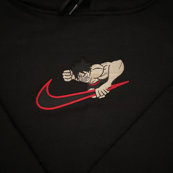 Nike Anime One Piece Luffy Embroidered Hoodie - TerraBell Designs
