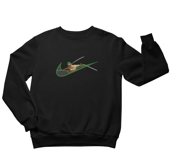Nike Zoro One Piece Embroidered Crewneck Sweatshirt - TerraBell Designs
