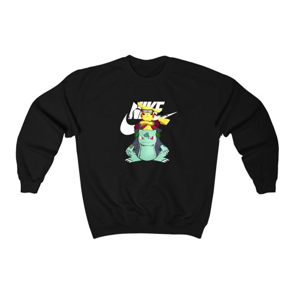 Nike Bulbasaur X Pikachu Naruto Embroidered Sweatshirt - TerraBell Designs