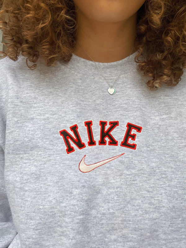 Vintage Nike Logo Swoosh Sweatshirt 1990s - TerraBell Designs