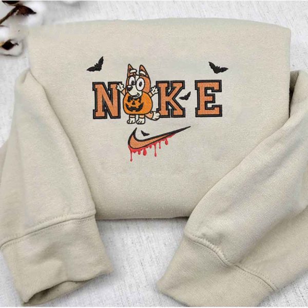 Nike Bingo Bluey Halloween Embroidered Sweatshirt - TerraBell Designs