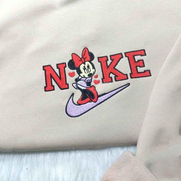Walt Disney Nike X Minnie Love Hearts Embroidered Shirt - TerraBell Designs