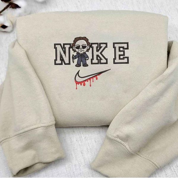 Nike Michael Myers Embroidered Sweatshirt - TerraBell Designs
