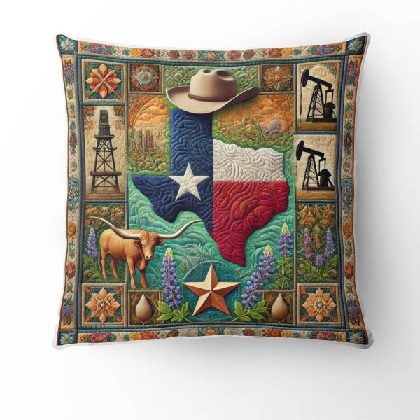 Best Texas Design Throw Pillow Decorative pillow cover PL07