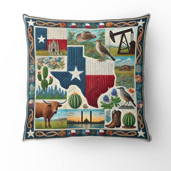 Best Texas Design Throw Pillow Decorative pillow cover PL66