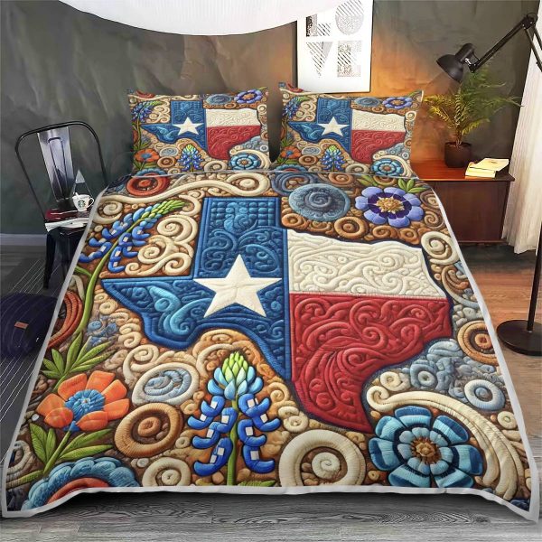 Best Texas Design Bedding Set Quilt TXBQ47 - Image 3