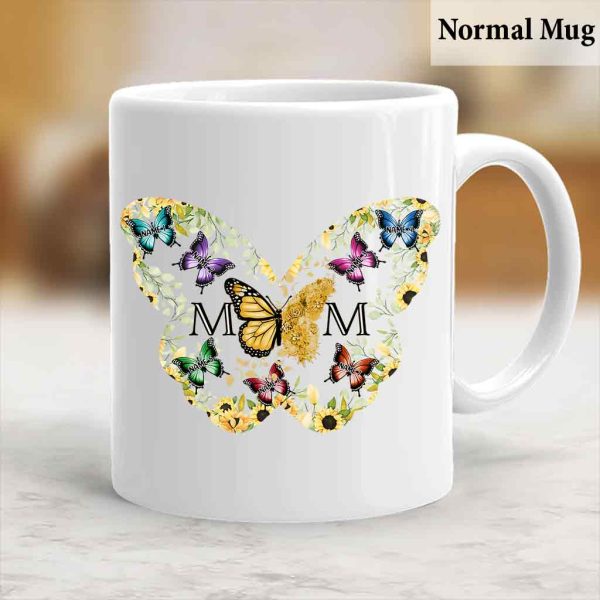 Mom Butterfly - Personalized Mother Mug