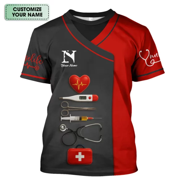 Personalized Nurse Shirt - Nursing Graphic Tees for Women - Gifts For Healthcare Workers - Image 4