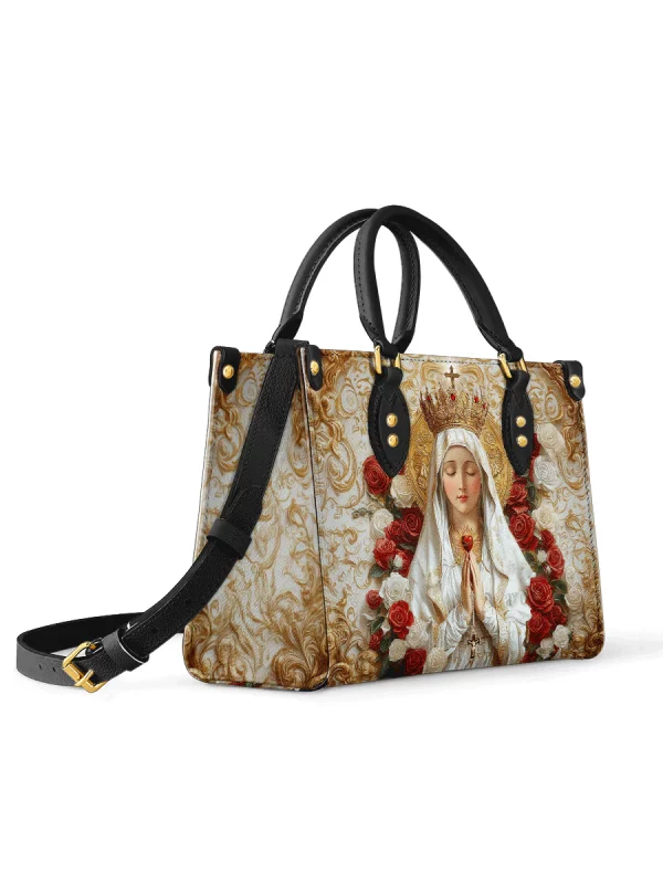 Lady of Fatima Elegance Leather Bag - Image 3