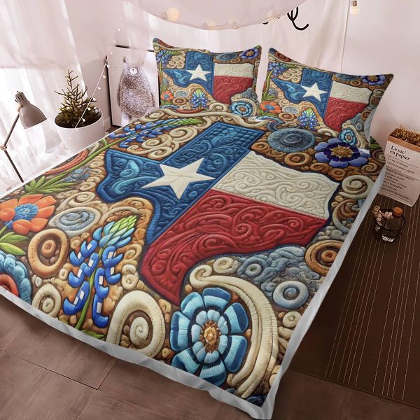 Best Texas Design Bedding Set Quilt TXBQ47