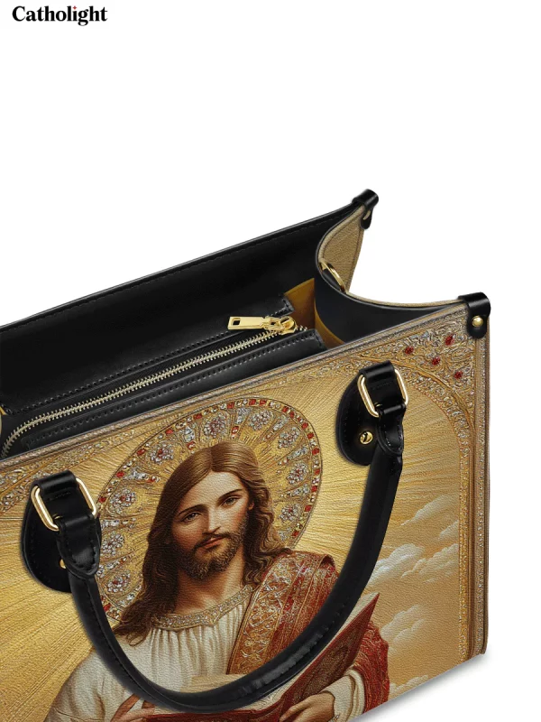 Jesus the Savior Eternal Light Leather Bag - Image 2