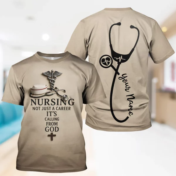 Christian Nurse Shirt - Nursing Is a Calling from God - Gift for Women RN CNA LPN