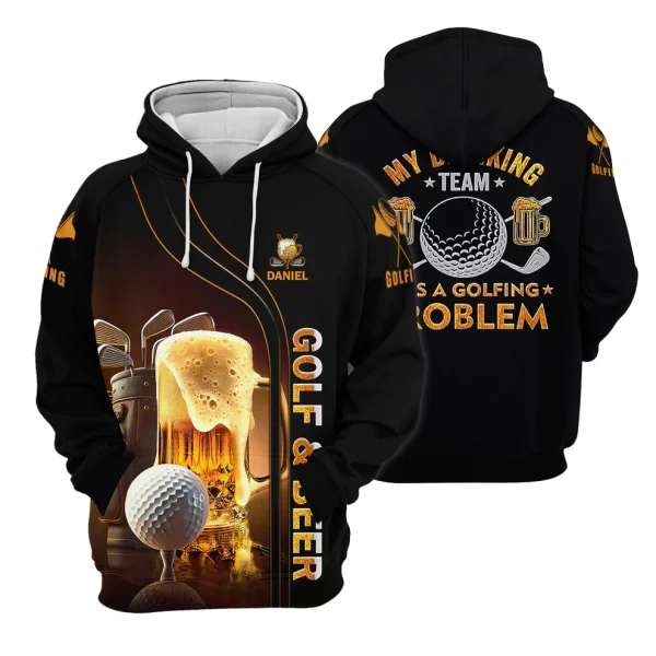 My Drinking Team Has Golfing Problem Beer Custom Men's Golf Polo Shirt, Mens Golf Gift, Funny Golf Shirt - Image 5
