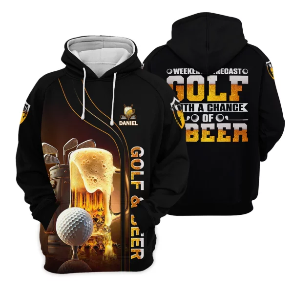 Weekend Forecast Golf With A Change Of Beer Custom Golf Polo Shirt, Mens Golf Gift, Golf Lover Gift - Image 4