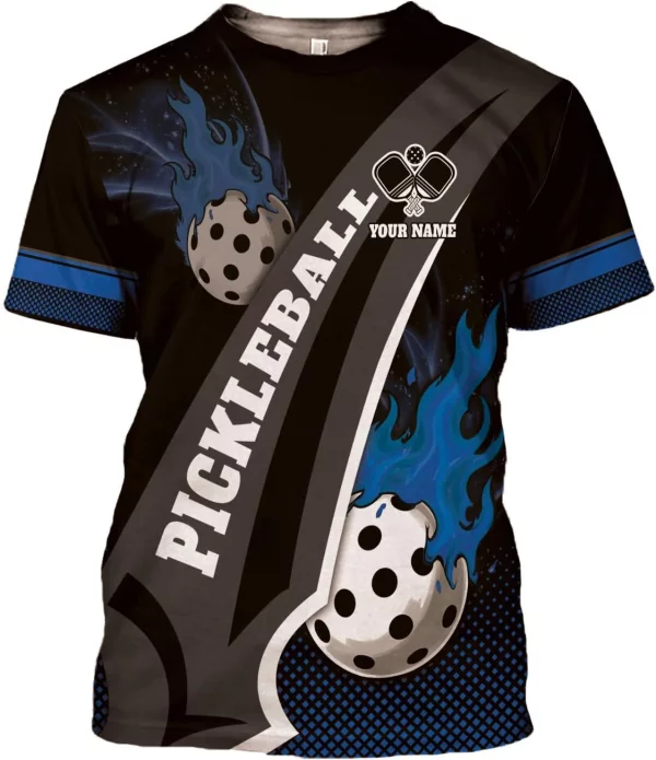Personalized 3D Pickleball Shirts for Men, Pickle Ball Jersey Shirt Short Sleeve, Pickleball Shirt Gifts for Grandpa - Image 7