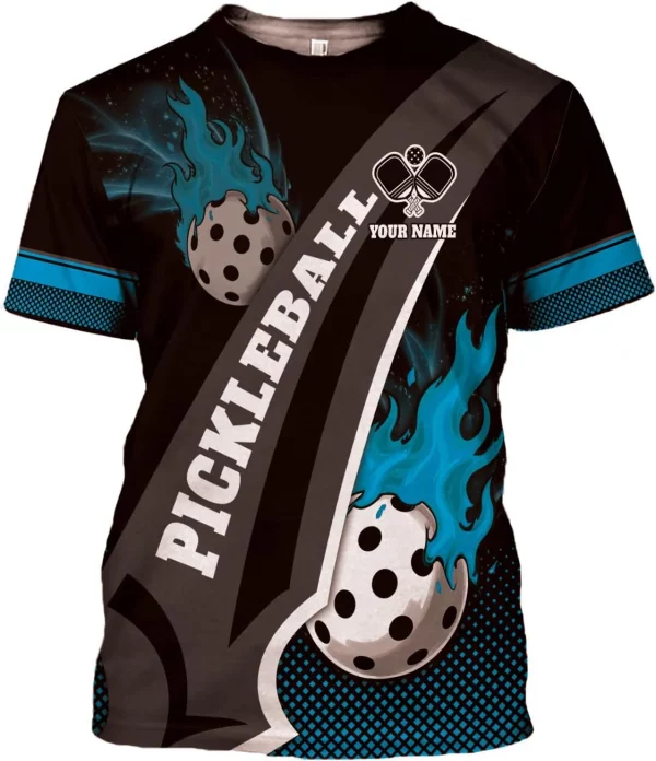 Personalized 3D Pickleball Shirts for Men, Pickle Ball Jersey Shirt Short Sleeve, Pickleball Shirt Gifts for Grandpa - Image 6