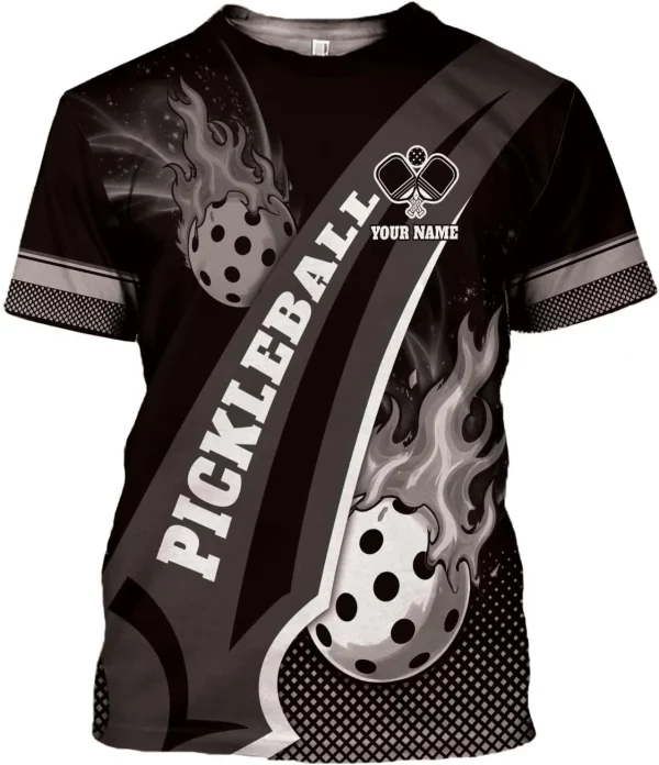 Personalized 3D Pickleball Shirts for Men, Pickle Ball Jersey Shirt Short Sleeve, Pickleball Shirt Gifts for Grandpa - Image 4