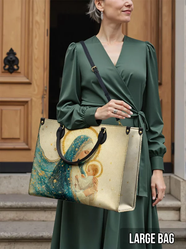 Divine Mother’s Embrace Leather Bag - Image 5
