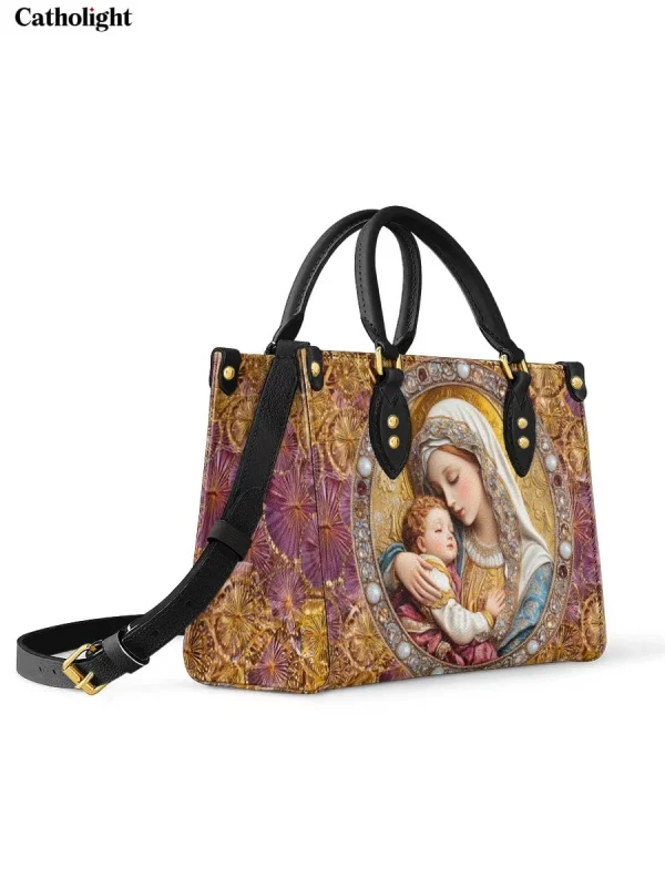 Divine Madonna And Child Leather Bag - Image 3