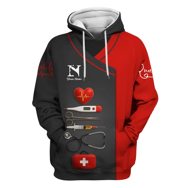 Personalized Nurse Shirt - Nursing Graphic Tees for Women - Gifts For Healthcare Workers - Image 10