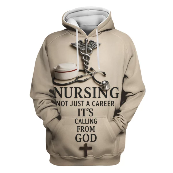 Christian Nurse Shirt - Nursing Is a Calling from God - Gift for Women RN CNA LPN - Image 10