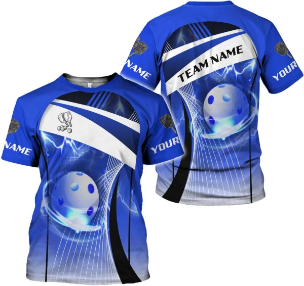 Personalized Name Team's Name Pickleball Shirt 3D, Pickleball Shirts, Funny Pickleball Shirts for Team, Men Women - Image 6