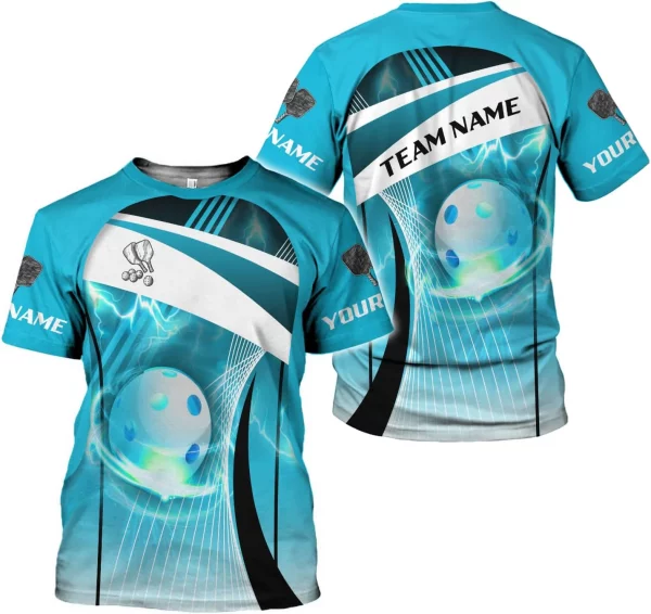 Personalized Name Team's Name Pickleball Shirt 3D, Pickleball Shirts, Funny Pickleball Shirts for Team, Men Women - Image 9