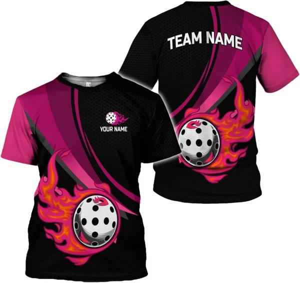 Personalized Name Team's Name Pickleball Shirt 3D, Pickleball Shirts, Funny Pickleball Shirts for Team, Men Women - Image 8