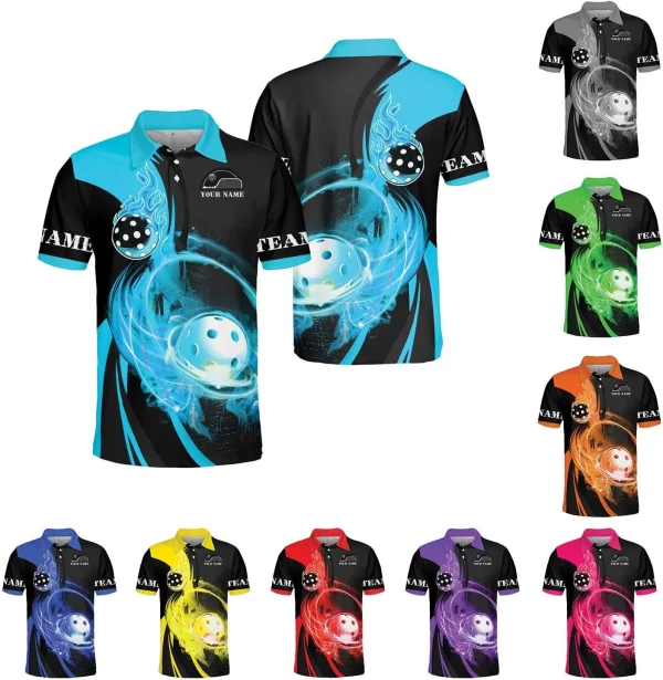 Personalized Pickleball Polo Shirts, Pickleball Shirt 3D, Pickleball Shirts, Funny Pickleball Shirts for Team New