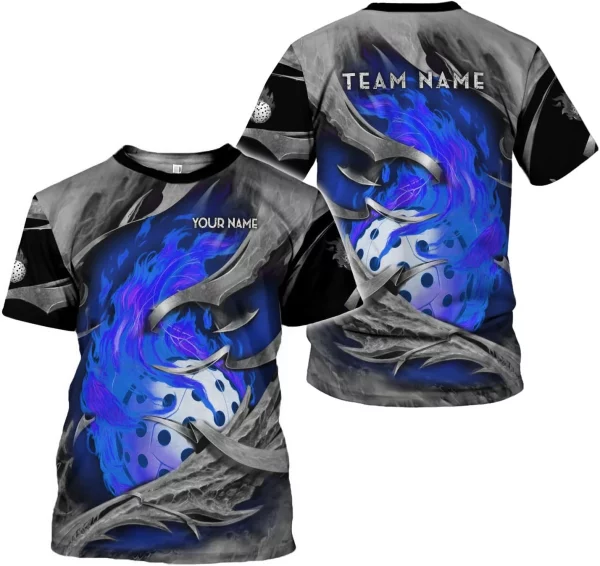 Personalized Name Team's Name Pickleball Shirt 3D, Pickleball Shirts, Funny Pickleball Shirts for Team, Men Women - Image 6