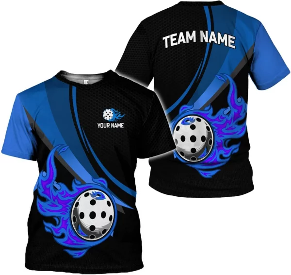 Personalized Name Team's Name Pickleball Shirt 3D, Pickleball Shirts, Funny Pickleball Shirts for Team, Men Women - Image 7