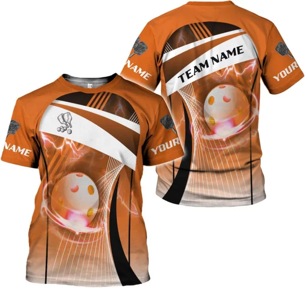 Personalized Name Team's Name Pickleball Shirt 3D, Pickleball Shirts, Funny Pickleball Shirts for Team, Men Women - Image 5