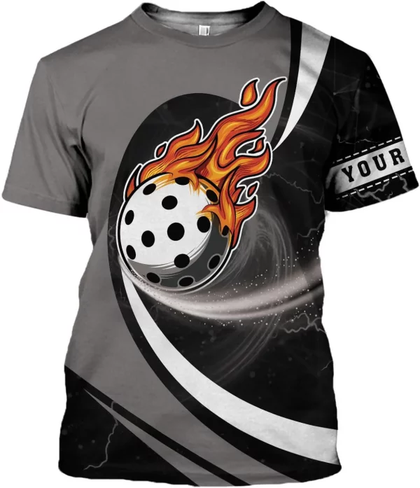 Personalized Pickleball Shirt Funny 3D Polo Pickleball Player Gift for Men and Women Custom Pickleball Shirts Sports Tee - Image 5