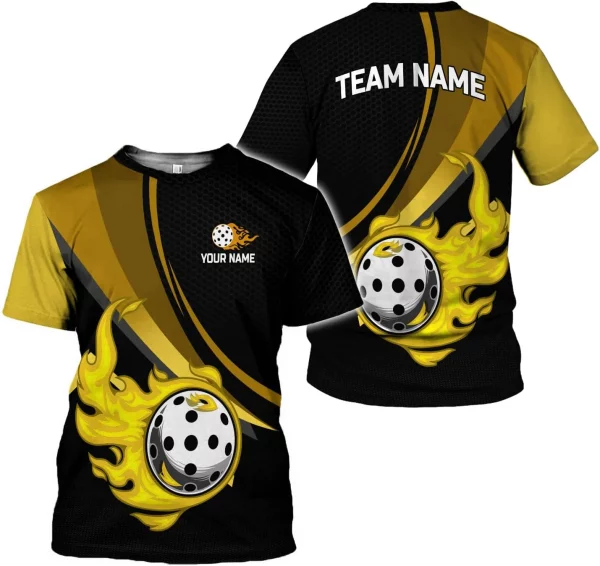 Personalized Name Team's Name Pickleball Shirt 3D, Pickleball Shirts, Funny Pickleball Shirts for Team, Men Women - Image 4