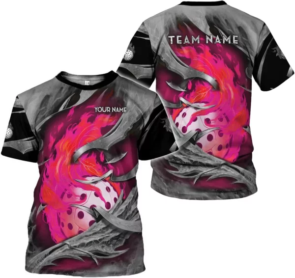 Personalized Name Team's Name Pickleball Shirt 3D, Pickleball Shirts, Funny Pickleball Shirts for Team, Men Women - Image 5