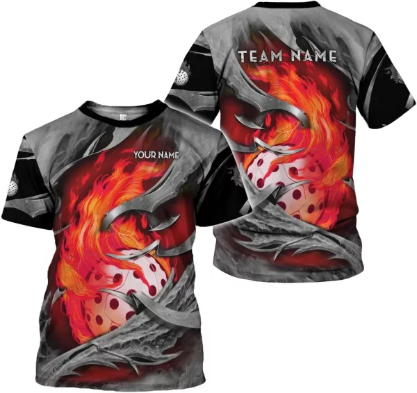 Personalized Name Team's Name Pickleball Shirt 3D, Pickleball Shirts, Funny Pickleball Shirts for Team, Men Women - Image 3