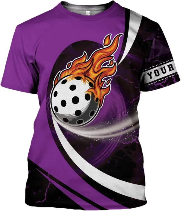 Personalized Pickleball Shirt Funny 3D Polo Pickleball Player Gift for Men and Women Custom Pickleball Shirts Sports Tee - Image 3