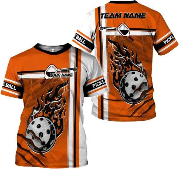 Personalized Pickleball 3D T-Shirt Men Women Gifts Pickleball Jersey Shirt Short Sleeve Tee Sport Fit Clothing Outfits - Image 5