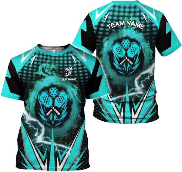 Personalized Name Team's Name Pickleball Shirt 3D, Pickleball Shirts, Funny Pickleball Shirts for Team, Men Women - Image 9