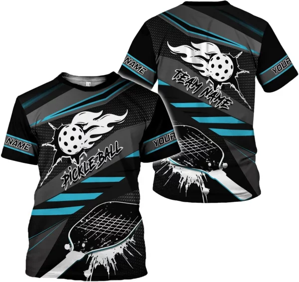 Personalized Pickleball 3D T-Shirt Men Women Gifts Pickleball Jersey Shirt Short Sleeve Tee Sport Fit Clothing Outfits - Image 6