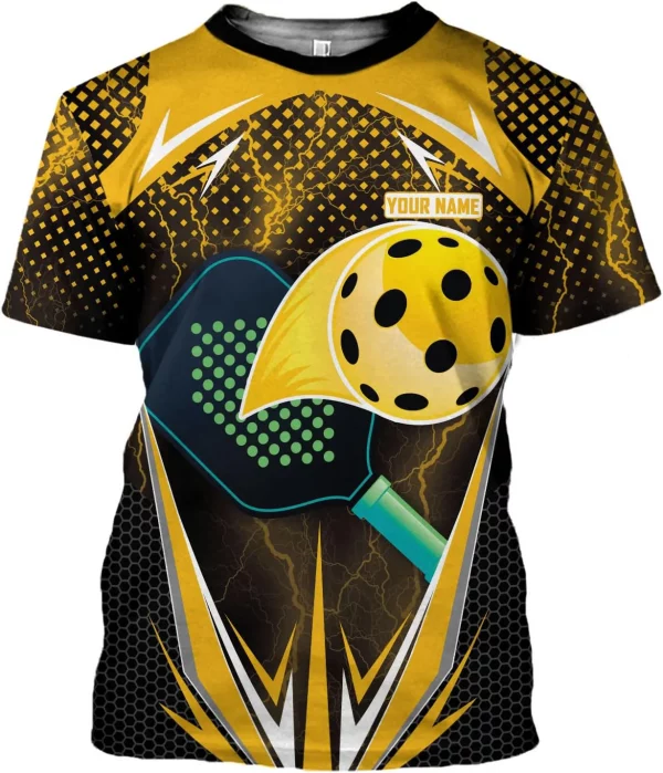 Personalized Pickleball Shirt Funny 3D Polo Pickleball Player Gift for Men and Women Custom Pickleball Shirts Sports Tee - Image 5