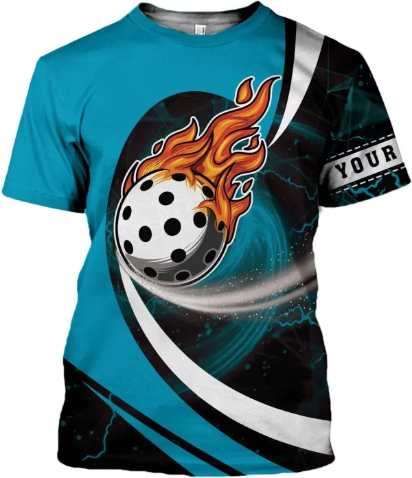 Personalized Pickleball Shirt Funny 3D Polo Pickleball Player Gift for Men and Women Custom Pickleball Shirts Sports Tee - Image 2