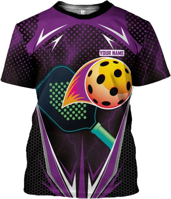 Personalized Pickleball Shirt Funny 3D Polo Pickleball Player Gift for Men and Women Custom Pickleball Shirts Sports Tee - Image 8