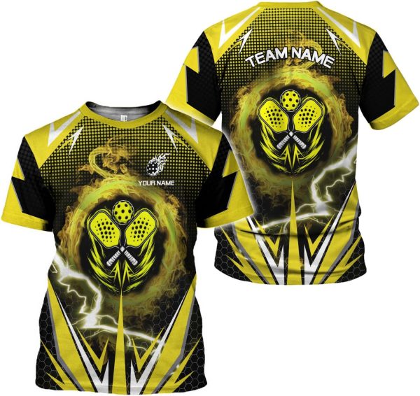 Personalized Name Team's Name Pickleball Shirt 3D, Pickleball Shirts, Funny Pickleball Shirts for Team, Men Women - Image 2