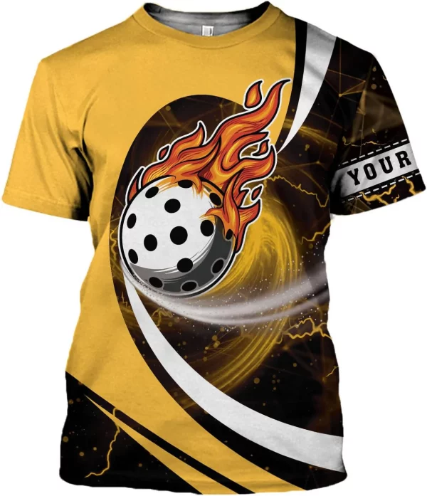 Personalized Pickleball Shirt Funny 3D Polo Pickleball Player Gift for Men and Women Custom Pickleball Shirts Sports Tee - Image 6