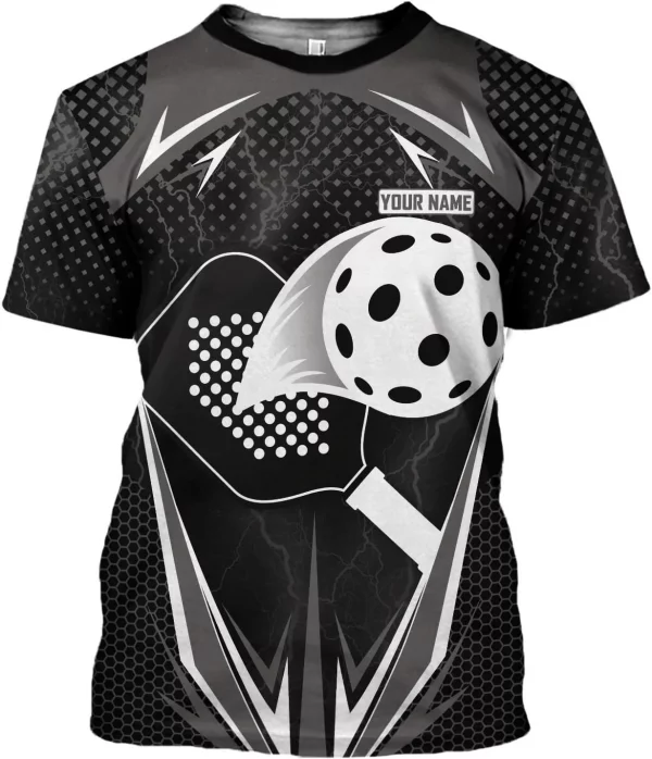 Personalized Pickleball Shirt Funny 3D Polo Pickleball Player Gift for Men and Women Custom Pickleball Shirts Sports Tee - Image 3