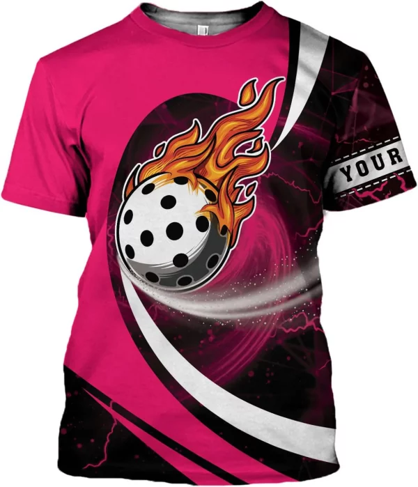 Personalized Pickleball Shirt Funny 3D Polo Pickleball Player Gift for Men and Women Custom Pickleball Shirts Sports Tee - Image 4