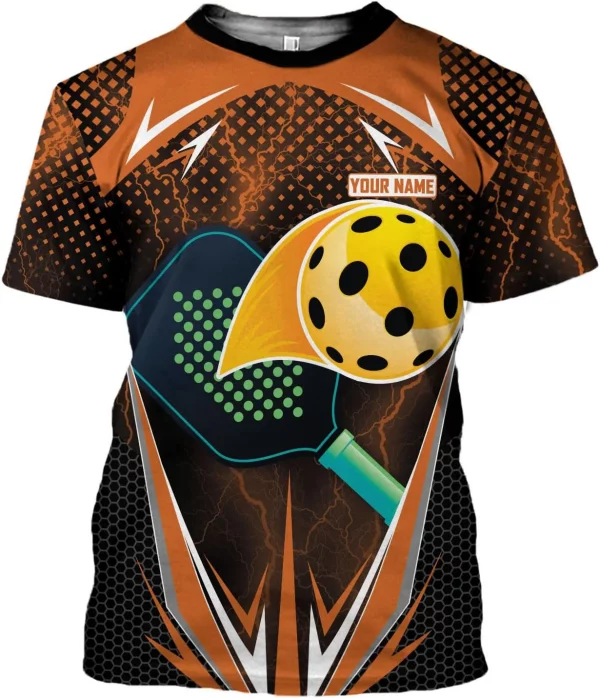 Personalized Pickleball Shirt Funny 3D Polo Pickleball Player Gift for Men and Women Custom Pickleball Shirts Sports Tee - Image 6