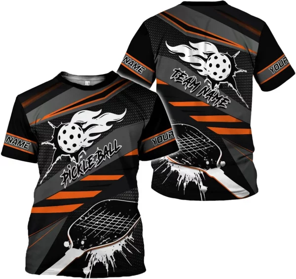Personalized Pickleball 3D T-Shirt Men Women Gifts Pickleball Jersey Shirt Short Sleeve Tee Sport Fit Clothing Outfits - Image 5