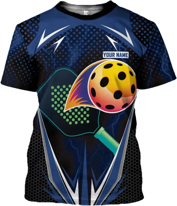 Personalized Pickleball Shirt Funny 3D Polo Pickleball Player Gift for Men and Women Custom Pickleball Shirts Sports Tee - Image 9